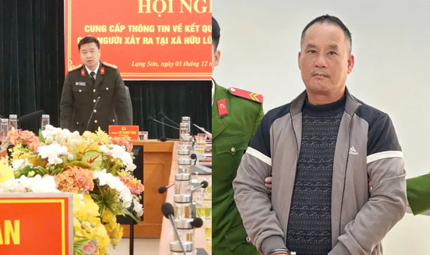 Giám đốc Công an tỉnh Lạng Sơn thông tin: ‘Sau khi gây án, bị can Đoàn Văn Sáng có nhiều hành vi tẩy, xóa dấu vết, phi tang thi thể nhằm che giấu hành vi phạm tội và đối phó cơ quan chức năng’