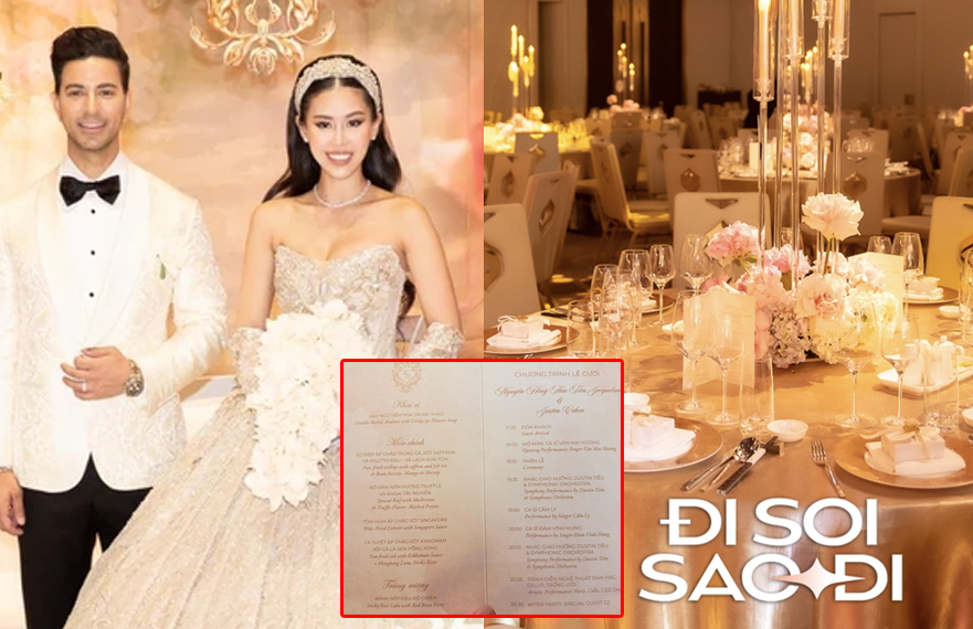 Thực đơn đám cưới Tiên Nguyễn khiến ai cũng choáng: Mới xem menu đã thấy ngập mùi xa xỉ, món chính có người cả đời chưa từng được nếm!