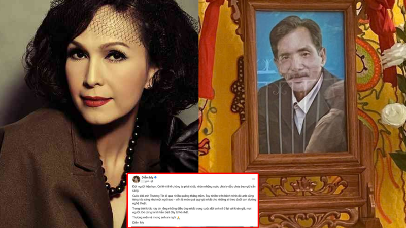 Nữ hoàng ảnh lịch – diễn viên Diễm My xúc động gửi lời tiễn biệt Thương Tín: Tình cũ nghẹn ngào thương tiếc trước sự ra đi của nam nghệ sĩ!