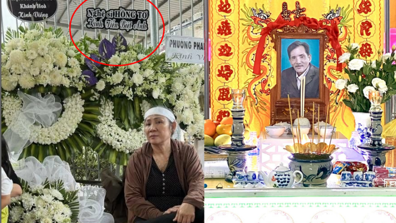 Nghĩa tình showbiz ở đâu? Đám tang Thương Tín chỉ vỏn vẹn vòng hoa của nghệ sĩ Hồng Tơ, khiến nhiều người thốt lên: “Đời đúng là bạc như vôi…”