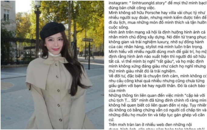 Linh Trương đã lên tiếng đính chính sau loạt dr:am:a, bao gồm chuyện ‘đi tour công việc nhạy cảm’