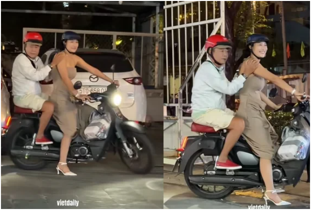 NSND Việt Anh kho:e được vợ trẻ chở đi chơi bằng xe máy: Sau này có già yếu đã có vợ trẻ lo rồi