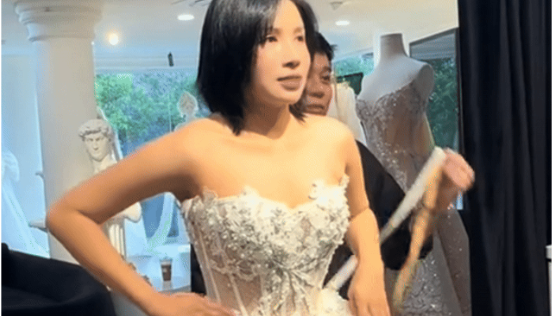 Xôn xao Khả Như đi thử váy cưới: “Rõ danh tính của chú rể, không ngờ là anh này luôn đó”