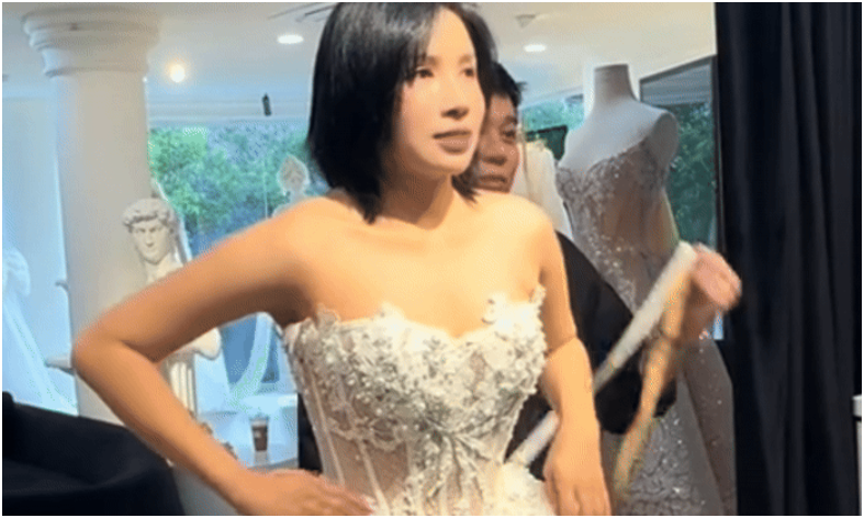 Xôn xao Khả Như đi thử váy cưới: “Rõ danh tính của chú rể, không ngờ là anh này luôn đó”