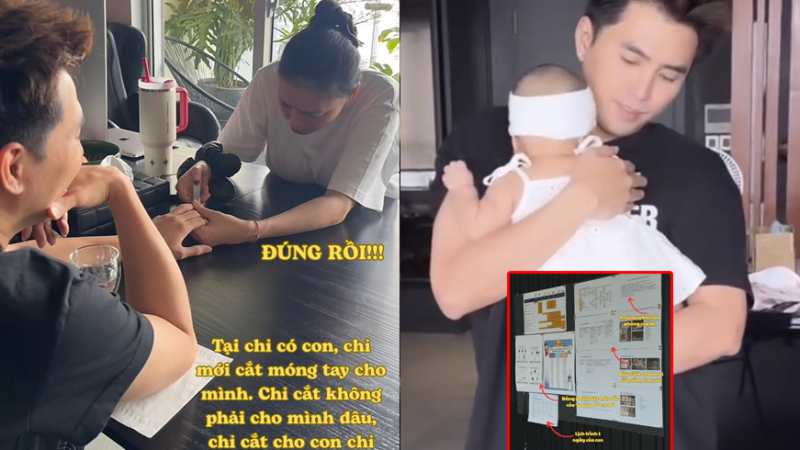 Muốn bồng con của Ngô Thanh Vân không hề dễ: Người thân mà móng tay chưa cắt sát thì cũng đừng mong chạm tới ái nữ, nhìn bảng quy trình chăm con là hiểu kỹ cỡ nào