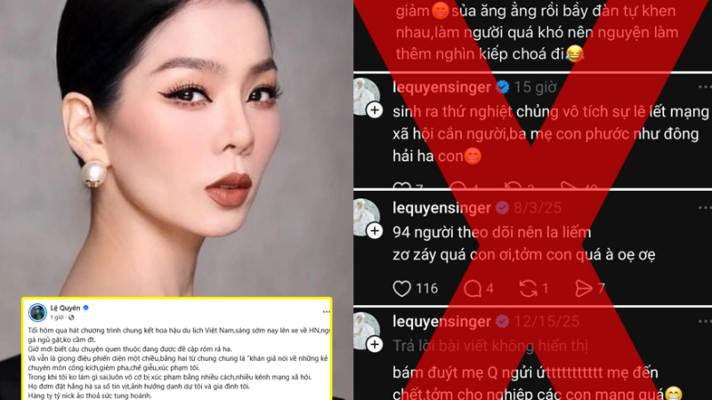 Lệ Quyên chính thức phản hồi sau ồn ào văng tục với fan: Không xin lỗi, thái độ bị cho là vẫn ngông nghênh