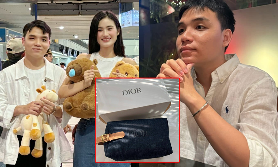 Hoa hậu Ý Nhi tặng bạn trai túi Dior, diện áo đôi phong cách “quý tộc”; ngược lại, từ khi đăng quang đến nay hầu như chưa thấy bạn trai tặng lại món quà nào thật sự đáng giá, ngoài hoa và gấu bông