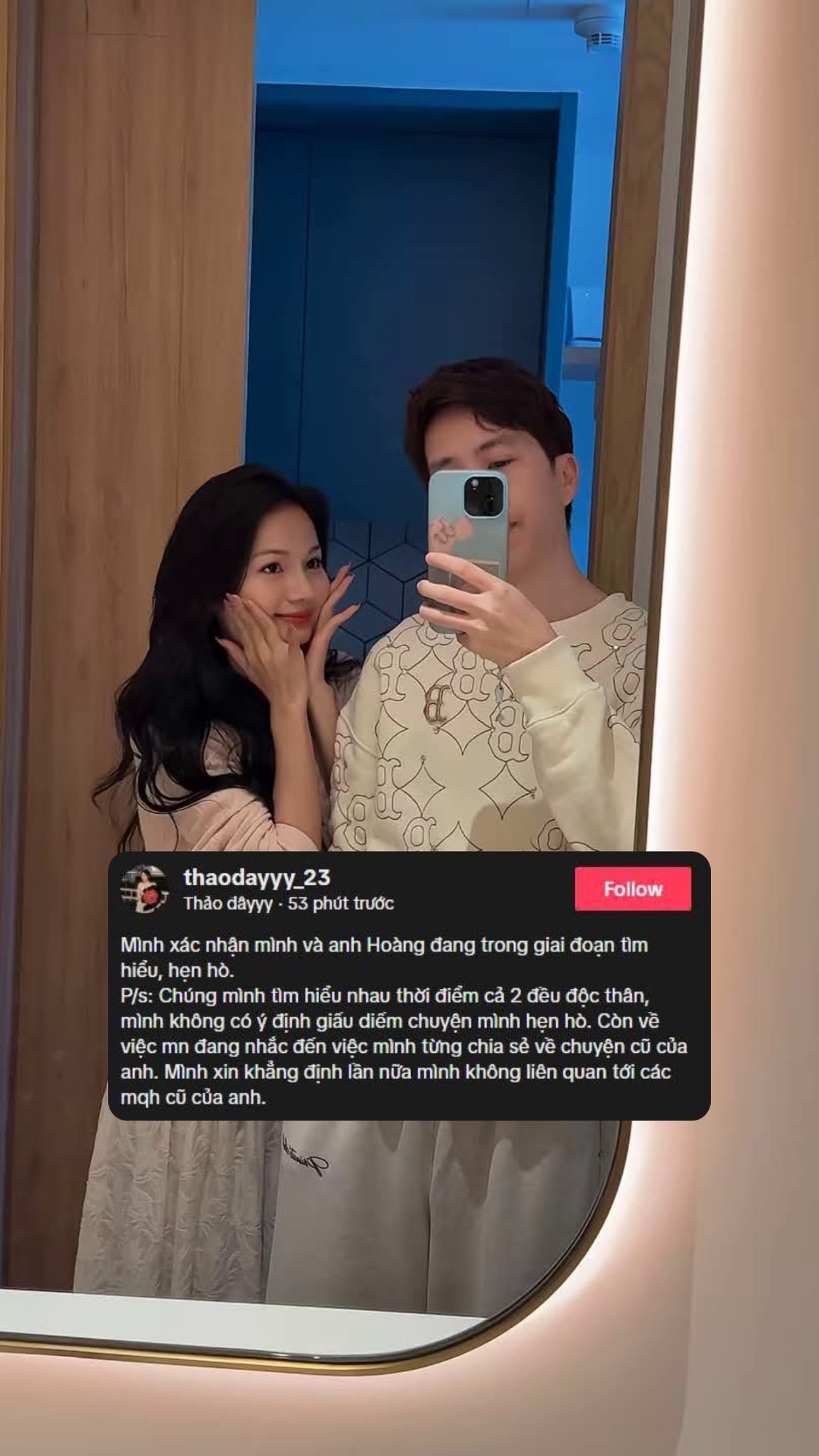 Không còn là tin đồn: Trợ lý Thảo Đây chính thức xác nhận đang hẹn hò với ViruSs, khẳng định đến với nhau khi cả hai đều độc thân