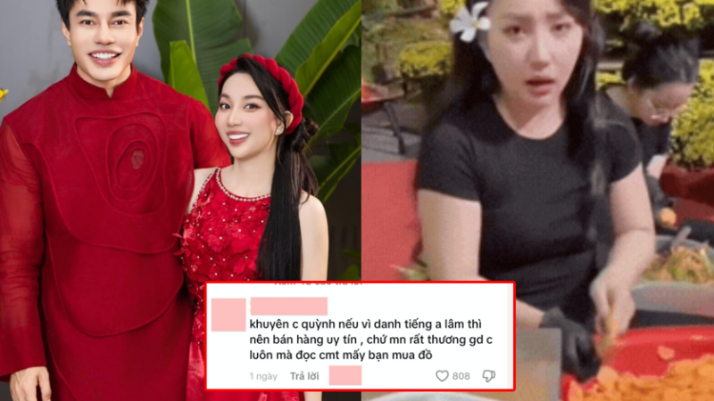 Bán rau muống ngâm chua gây bão mạng, bà xã Lê Dương Bảo Lâm bất ngờ vướng tranh cãi về chất lượng sản phẩm: Bán buôn kiểu này mất danh tiếng chồng quá