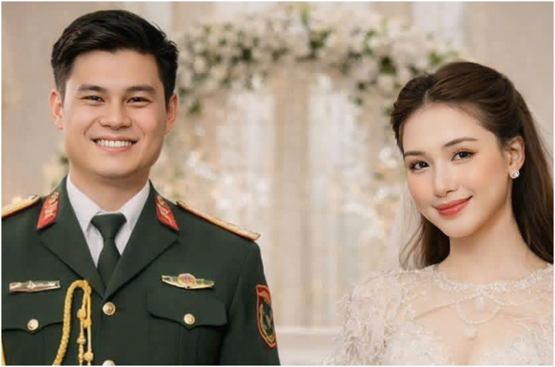 Xôn xao rần rần ảnh hiếm đám hỏi của Hòa Minzy và Đại úy Thăng Cương: Cả 2 đẹp đôi quá đi