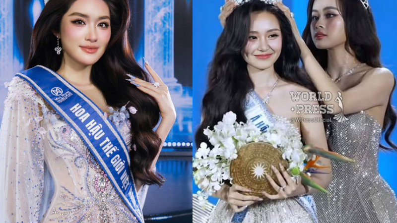 Phần thi ứng xử của tân HH Phương Oanh – á hậu 1 Khánh Như gây tranh cãi: Quá thiên vị, Khánh Như bị xử ép