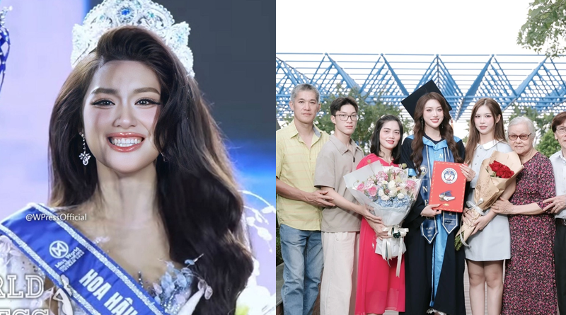Gia cảnh thật sự của tân Miss World Vietnam 2025 Phương Oanh được hé lộ: Bảo sao thi một phát đoạt vương miện, chẳng ai dám giành!