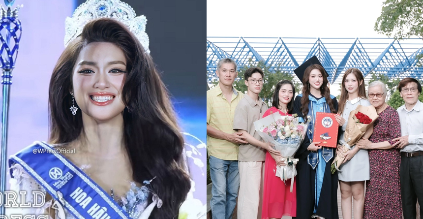 Gia cảnh thật sự của tân Miss World Vietnam 2025 Phương Oanh được hé lộ: Bảo sao thi một phát đoạt vương miện, chẳng ai dám giành!