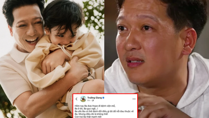 Xót xa: Trường Giang nghẹn ngào khi đưa con trai vào viện, bật khóc nói câu khiến ai nghe cũng thắt lòng: “Ba ước nỗi đau này thuộc về Ba… nhưng điều đó là không thể!”