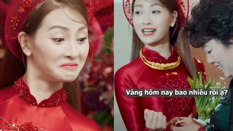 Mù Tạt gây tranh cãi vì hỏi giá vàng ngay lúc được mẹ chồng trao sính lễ, thái độ trước đó còn khiến nhiều người khó chịu: Dân mạng tiếc cho Đức Huy vì “cưới vợ đẹp mà kém duyên”!