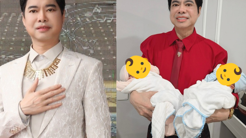 Sốc nặng! Ngọc Sơn bất ngờ lên chức bố ở tuổi U60: Khoảnh khắc 2 tay bế 2 con khiến ai cũng “đứng hình”!