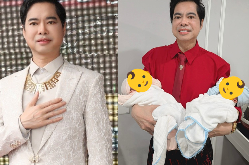 Sốc nặng! Ngọc Sơn bất ngờ lên chức bố ở tuổi U60: Khoảnh khắc 2 tay bế 2 con khiến ai cũng “đứng hình”!