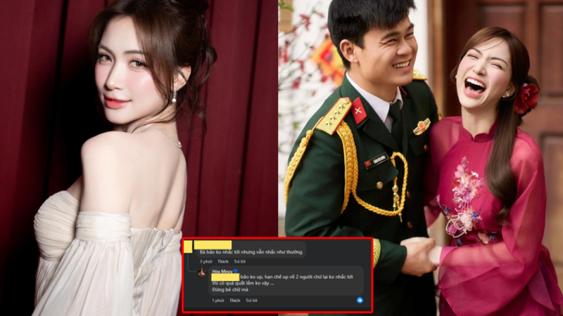 Hòa Minzy thẳng tay đáp trả antifan khi bị chê khoe ông xã Đại úy quá nhiều: Câu nói gắt đến mức dân mạng tranh luận dữ dội!