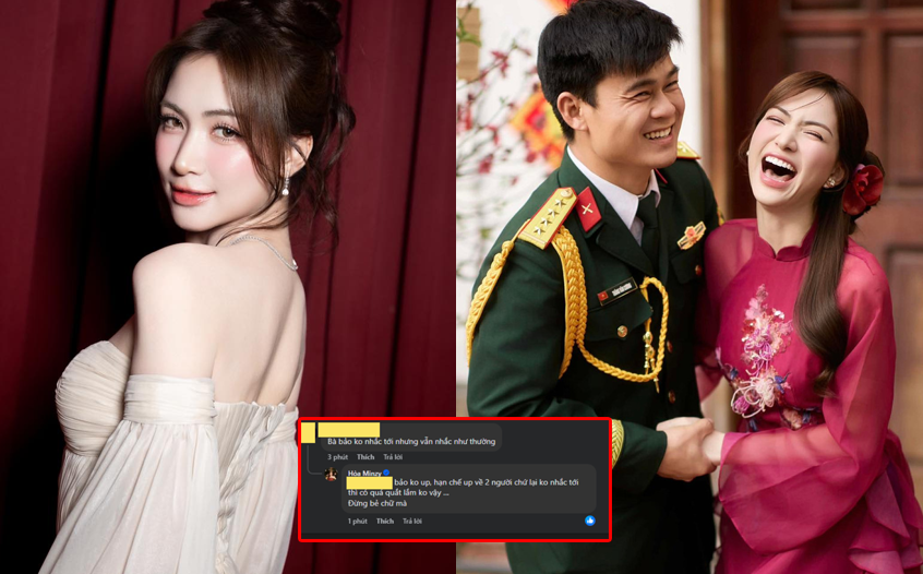 Hòa Minzy thẳng tay đáp trả antifan khi bị chê khoe ông xã Đại úy quá nhiều: Câu nói gắt đến mức dân mạng tranh luận dữ dội!