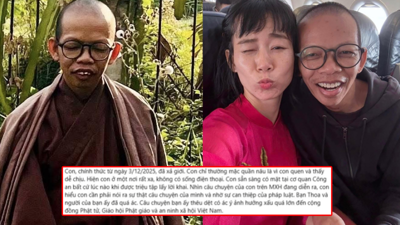 Căng: Sư Thích Nhuận Đạt đăng đàn tố ngược chị Tym, khẳng định chính chị là người dụ dỗ, còn nhiều lần đe dọa ép Khầy làm theo những yêu cầu phi lý