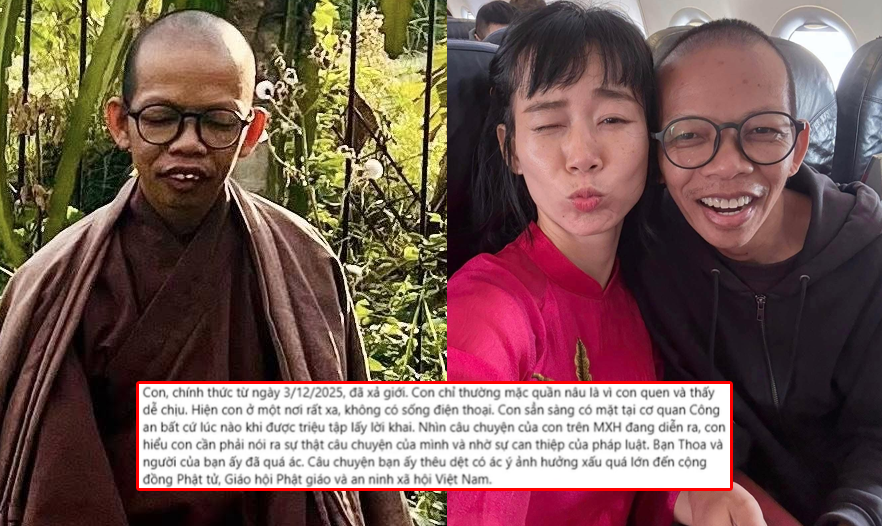 Căng: Sư Thích Nhuận Đạt đăng đàn tố ngược chị Tym, khẳng định chính chị là người dụ dỗ, còn nhiều lần đe dọa ép Khầy làm theo những yêu cầu phi lý