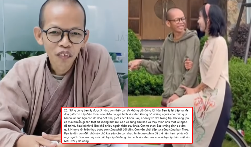 Khầy Thích Nhuận Đạt lần đầu thừa nhận có “kết nối thể xác” với Tym, nhưng kiên quyết phủ nhận chuyện ngủ với các sư cô: “Tôi không làm nhưng vẫn bị Tym ép phải nói là có”