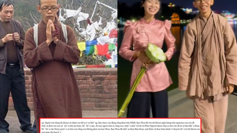 Khầy Thích Nhuận Đạt tố Tym rút sạch tiền trong ngân hàng và MoMo của mình: “Tiền tôi để làm việc thiện mà cũng bị lấy, nhân sinh thật quá tàn nhẫn”