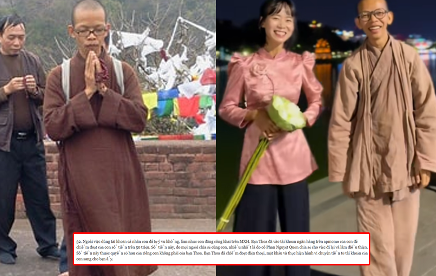 Khầy Thích Nhuận Đạt tố Tym rút sạch tiền trong ngân hàng và MoMo của mình: “Tiền tôi để làm việc thiện mà cũng bị lấy, nhân sinh thật quá tàn nhẫn”