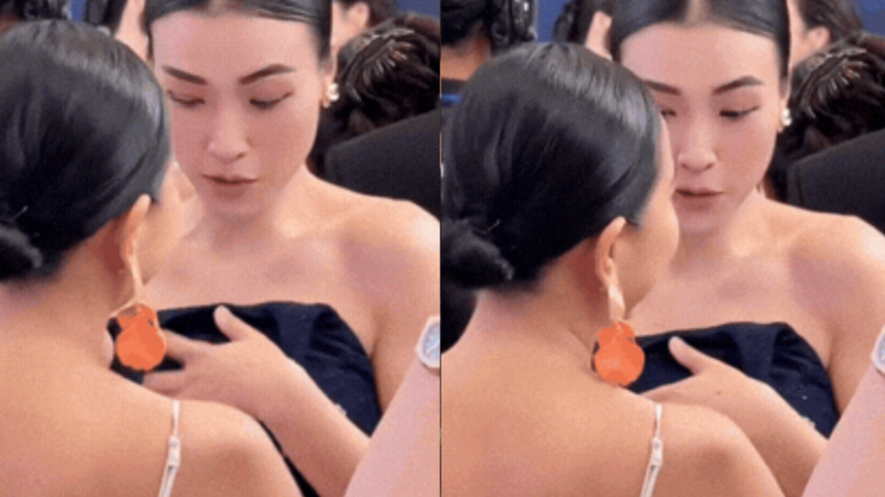 MC Hoàng Oanh gặp sự cố trang phục khi xuất hiện tại sự kiện: Tuột hết xuống luôn, xem mà hết hồn