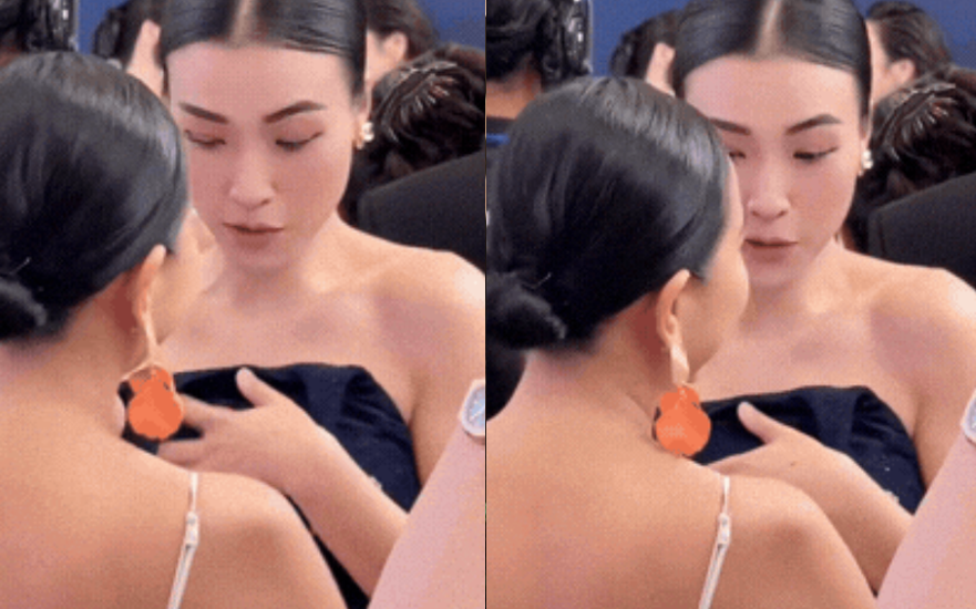 MC Hoàng Oanh gặp sự cố trang phục khi xuất hiện tại sự kiện: Tuột hết xuống luôn, xem mà hết hồn