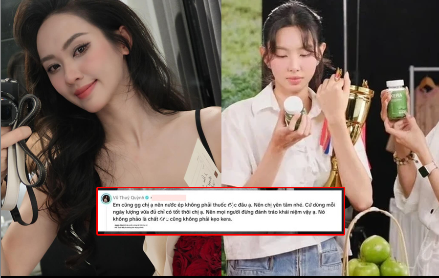 Vũ Thúy Quỳnh lỡ lời khi nhắc đến kẹo Kera: Vội livestream giải thích nhưng càng nói càng gây tranh cãi