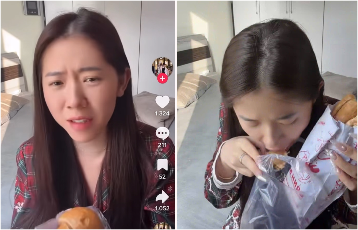 Đã rõ danh tính nữ tóp tóp cơ 3 triệu theo dõi chê bai bánh mì đang xôn xao mạng xã hội: Ăn cứ khổ khổ kiểu gì, khó ăn quá