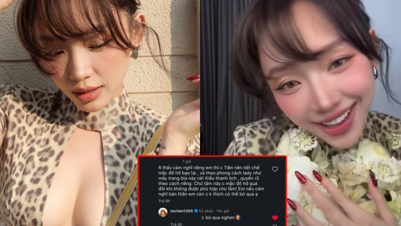 Bị netizen nhắc nhở ăn mặc quá hở hang Tóc Tiên đáp trả thẳng tay: Một câu nói  “cực gắt” nhưng khiến ai cũng phải lặng im!
