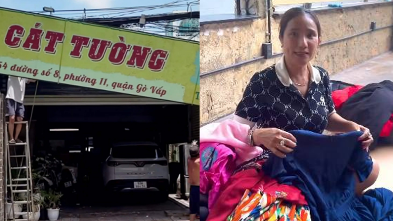 Vừa mới tháo dỡ quán cà phê chưa lâu, NSƯT Cát Tường lại bị bắt gặp cảnh b:án đồ cũ: Sao chị thảm thế này?