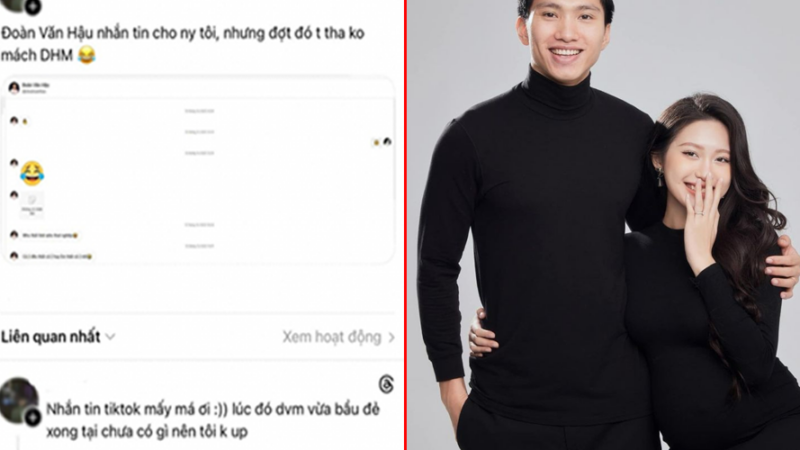 Đoàn Văn Hậu tiếp tục dính drama: Lộ thêm tin nhắn trò chuyện với ‘người thứ ba’ giữa lúc vợ Doãn Hải My bầu gần sinh