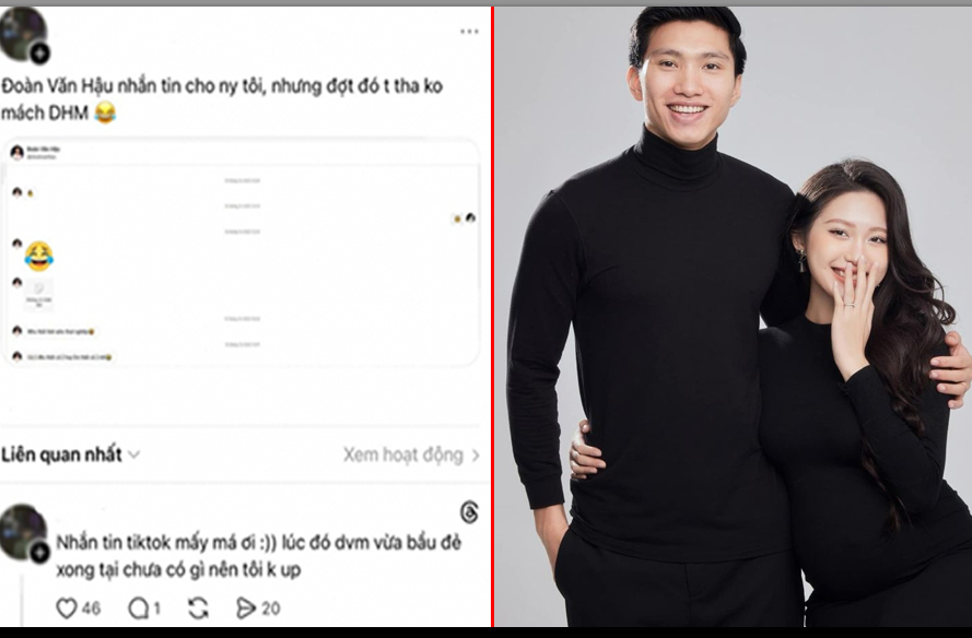 Đoàn Văn Hậu tiếp tục dính drama: Lộ thêm tin nhắn trò chuyện với ‘người thứ ba’ giữa lúc vợ Doãn Hải My bầu gần sinh